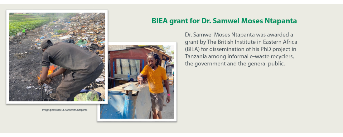 BIEA grant for Dr. Samwel Moses Ntapanta